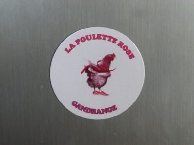 Aimant de frigo "La Poulette Rose" – Image 2