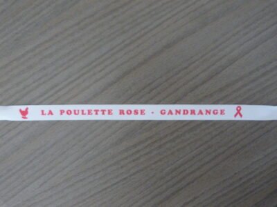 Bracelet en tissu "La Poulette Rose"