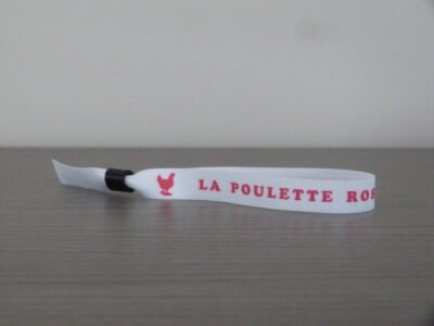 Bracelet en tissu "La Poulette Rose" – Image 2