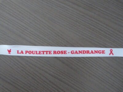 Lanière de cou "La Poulette Rose"